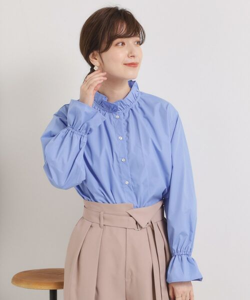 ITS'DEMO / イッツデモ シャツ・ブラウス | 【洗濯機OK】スタンドフリルブラウス | 詳細3