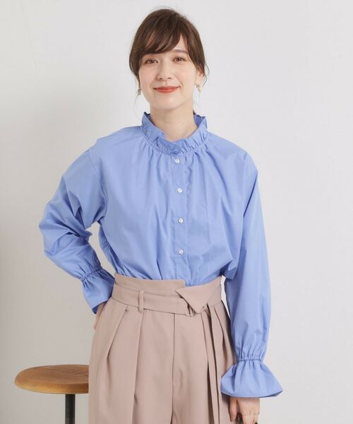 ITS'DEMO / イッツデモ シャツ・ブラウス | 【洗濯機OK】スタンドフリルブラウス | 詳細4