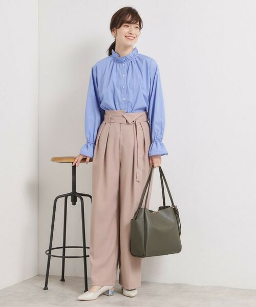 ITS'DEMO / イッツデモ シャツ・ブラウス | 【洗濯機OK】スタンドフリルブラウス | 詳細5