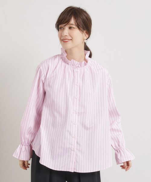 ITS'DEMO / イッツデモ シャツ・ブラウス | 【洗濯機OK】スタンドフリルブラウス | 詳細7