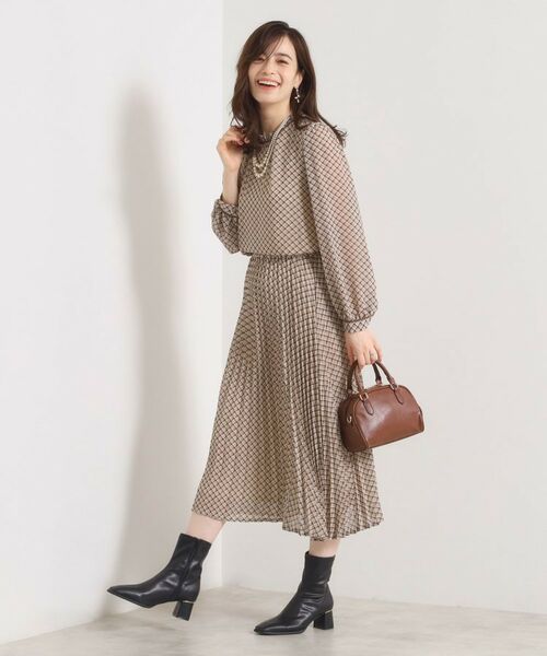 ITS'DEMO / イッツデモ シャツ・ブラウス | 【手洗い可／セットアップ可】チェックスタンドフリルブラウス | 詳細14