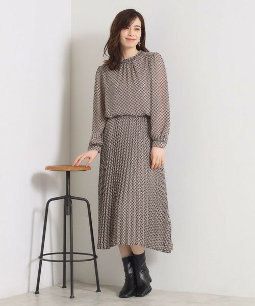 ITS'DEMO / イッツデモ シャツ・ブラウス | 【手洗い可／セットアップ可】チェックスタンドフリルブラウス | 詳細5