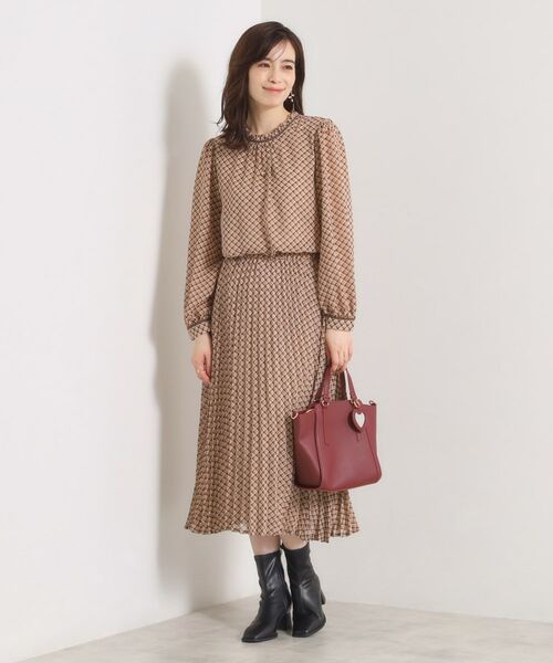 ITS'DEMO / イッツデモ シャツ・ブラウス | 【手洗い可／セットアップ可】チェックスタンドフリルブラウス | 詳細9