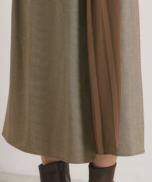 ITS'DEMO / イッツデモ ショート・ハーフ・半端丈パンツ | 【手洗い可】チェック切替ガウチョパンツ | 詳細18