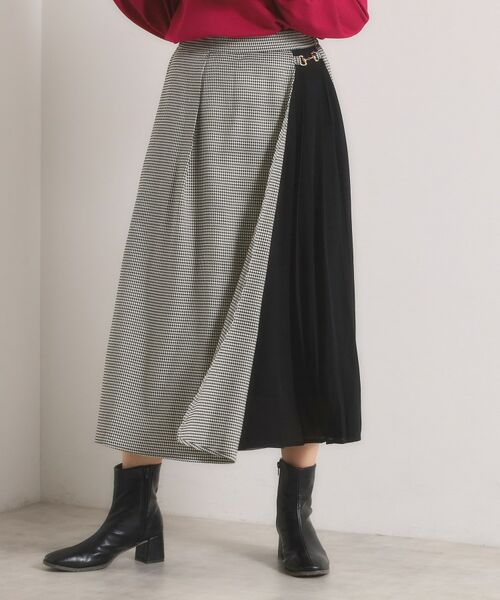 ITS'DEMO / イッツデモ ショート・ハーフ・半端丈パンツ | 【手洗い可】チェック切替ガウチョパンツ | 詳細5