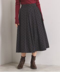 ITS'DEMO / イッツデモ スカート | 【手洗い可】フロッキードットスカート