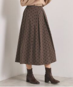 ITS'DEMO / イッツデモ スカート | 【手洗い可】フロッキードットスカート
