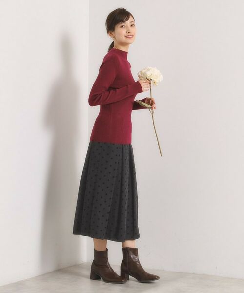 ITS'DEMO / イッツデモ スカート | 【手洗い可】フロッキードットスカート | 詳細10