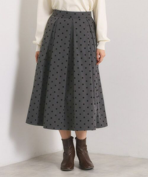 ITS'DEMO / イッツデモ スカート | 【手洗い可】フロッキードットスカート | 詳細16