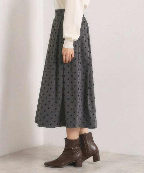 ITS'DEMO / イッツデモ スカート | 【手洗い可】フロッキードットスカート | 詳細17
