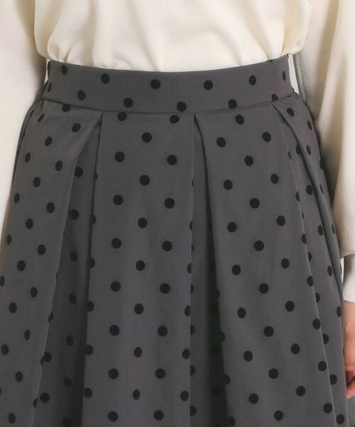 ITS'DEMO / イッツデモ スカート | 【手洗い可】フロッキードットスカート | 詳細19