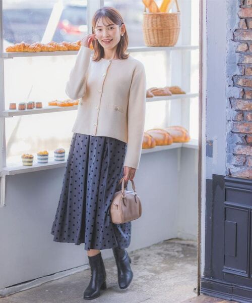 ITS'DEMO / イッツデモ スカート | 【手洗い可】フロッキードットスカート | 詳細2