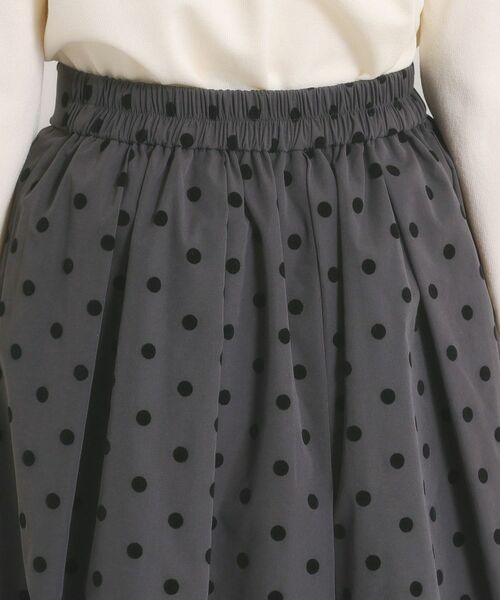 ITS'DEMO / イッツデモ スカート | 【手洗い可】フロッキードットスカート | 詳細20