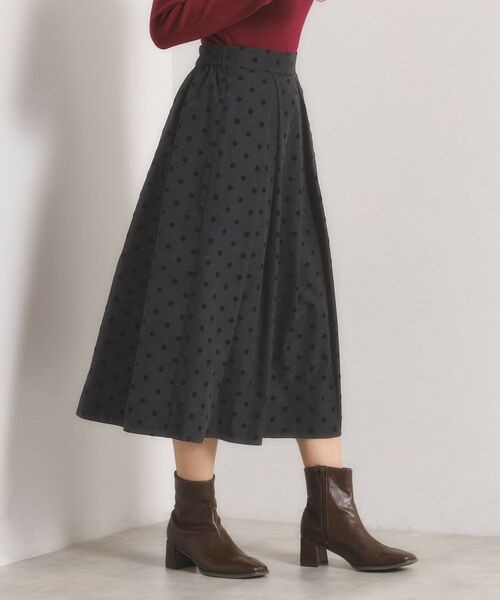 ITS'DEMO / イッツデモ スカート | 【手洗い可】フロッキードットスカート | 詳細8