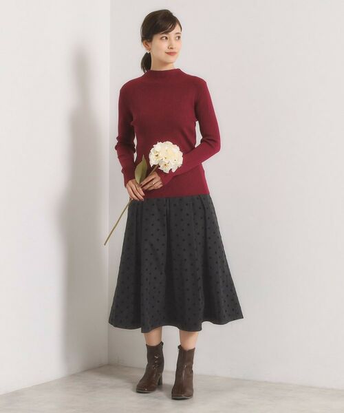 ITS'DEMO / イッツデモ スカート | 【手洗い可】フロッキードットスカート | 詳細9
