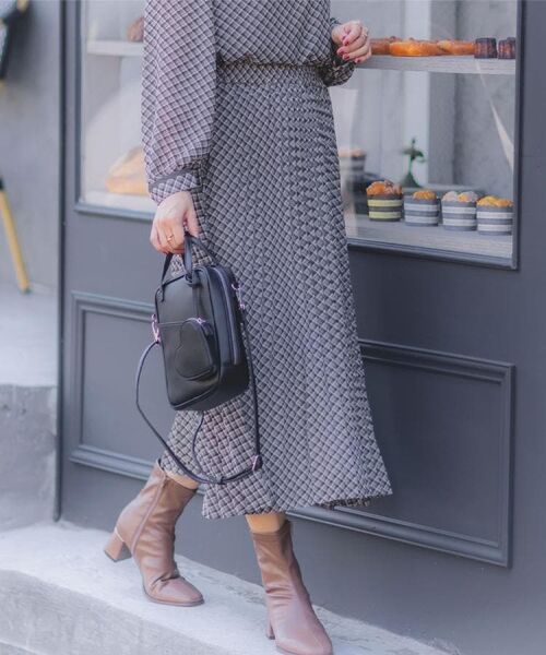 ITS'DEMO / イッツデモ スカート | 【手洗い可／セットアップ可】チェックプリーツスカート | 詳細1