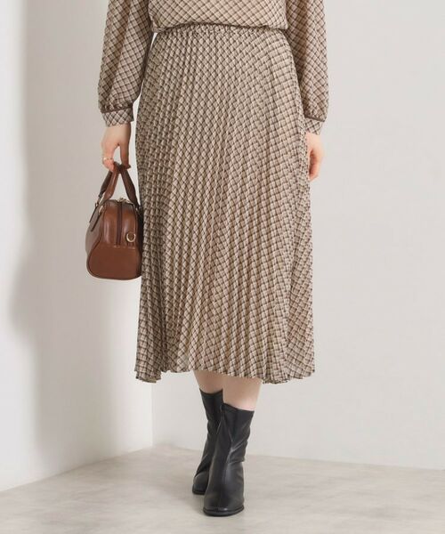 ITS'DEMO / イッツデモ スカート | 【手洗い可／セットアップ可】チェックプリーツスカート | 詳細10