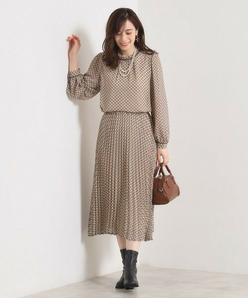 ITS'DEMO / イッツデモ スカート | 【手洗い可／セットアップ可】チェックプリーツスカート | 詳細11