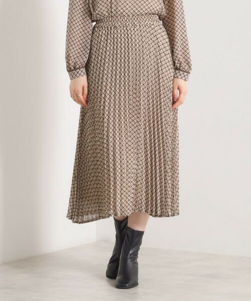 ITS'DEMO / イッツデモ スカート | 【手洗い可／セットアップ可】チェックプリーツスカート | 詳細14