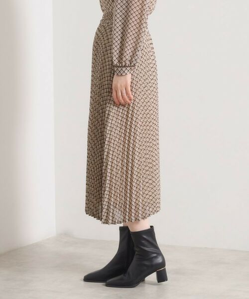 ITS'DEMO / イッツデモ スカート | 【手洗い可／セットアップ可】チェックプリーツスカート | 詳細15