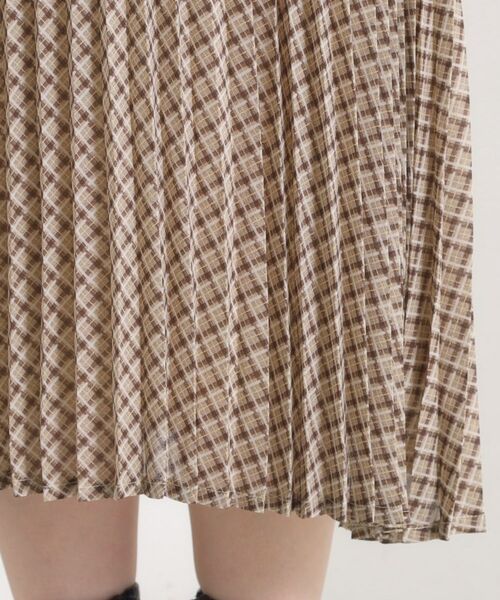 ITS'DEMO / イッツデモ スカート | 【手洗い可／セットアップ可】チェックプリーツスカート | 詳細19