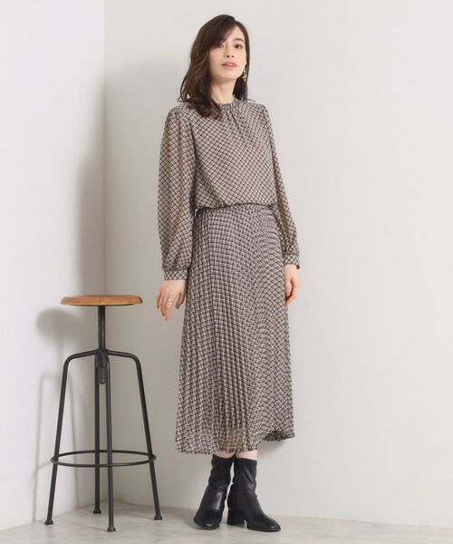 ITS'DEMO / イッツデモ スカート | 【手洗い可／セットアップ可】チェックプリーツスカート | 詳細3