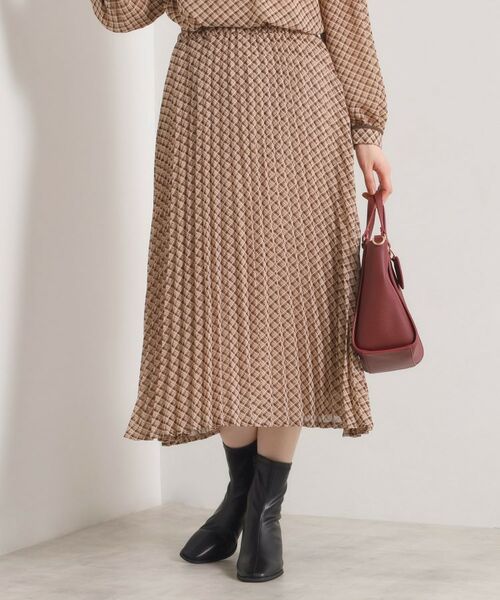ITS'DEMO / イッツデモ スカート | 【手洗い可／セットアップ可】チェックプリーツスカート | 詳細6