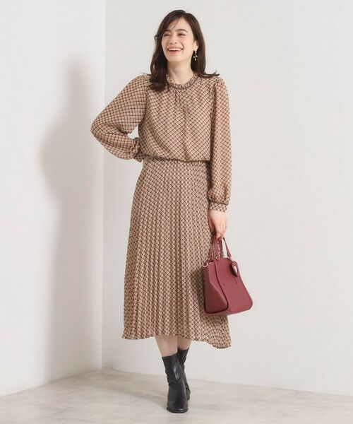 ITS'DEMO / イッツデモ スカート | 【手洗い可／セットアップ可】チェックプリーツスカート | 詳細7