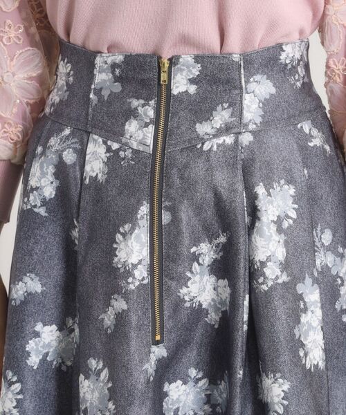 ITS'DEMO / イッツデモ スカート | 【手洗い可／ウエストゴム】フロントジップデニム風スカート | 詳細18