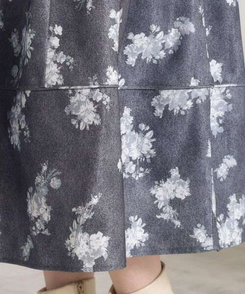 ITS'DEMO / イッツデモ スカート | 【手洗い可／ウエストゴム】フロントジップデニム風スカート | 詳細20