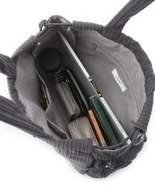 ITS'DEMO / イッツデモ トートバッグ | 【A4対応】コーデュロイ巾着トート | 詳細17