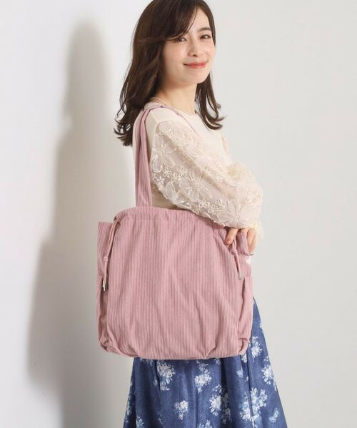 ITS'DEMO / イッツデモ トートバッグ | 【A4対応】コーデュロイ巾着トート | 詳細6