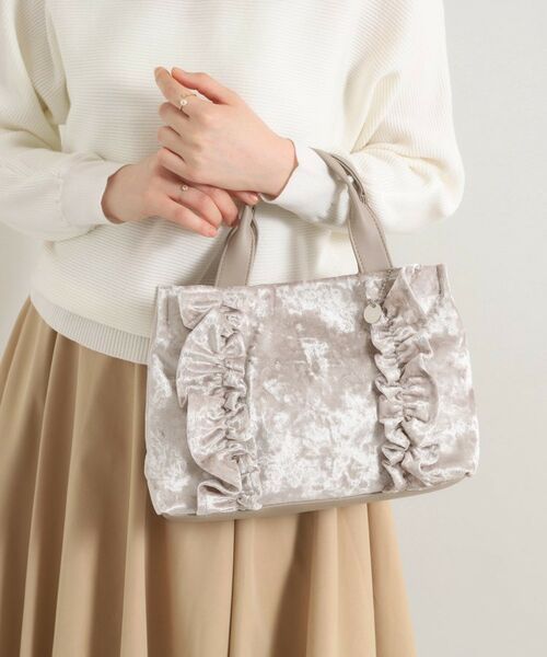 ITS'DEMO / イッツデモ トートバッグ | アソートフリルミニトート(ベージュ(052))