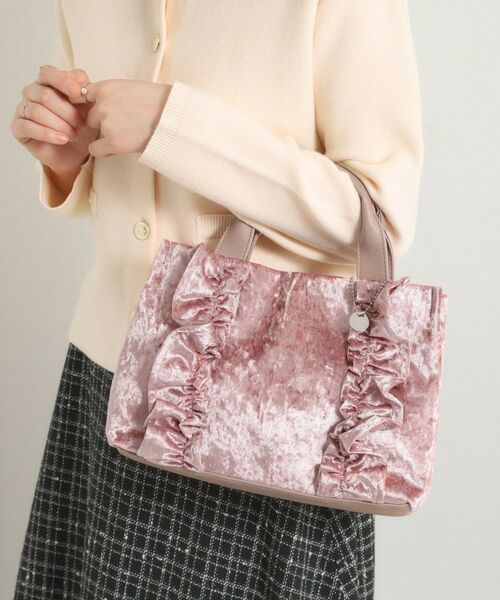 ITS'DEMO / イッツデモ トートバッグ | アソートフリルミニトート(ピンク(072))