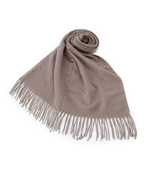 ITS'DEMO/イッツデモ 【8色／洗濯可】クリーミータッチ60幅無地ストール モカブラウン(042) 00(フリーサイズ)