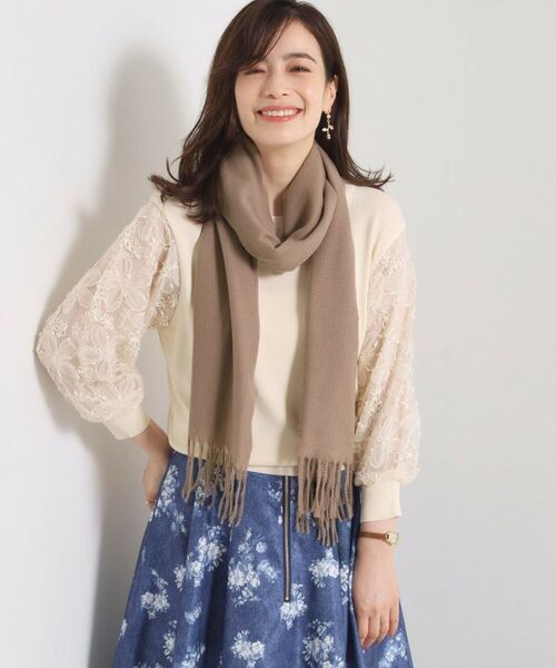 ITS'DEMO / イッツデモ マフラー・ショール・スヌード・ストール | 【8色／洗濯可】クリーミータッチ40幅無地ストール | 詳細4