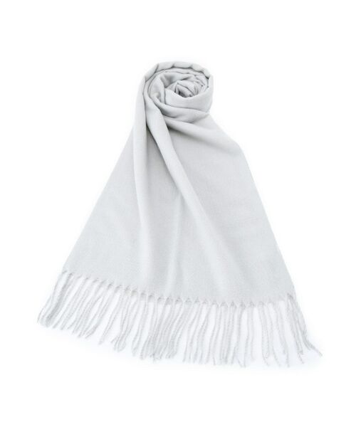 ITS'DEMO/イッツデモ 【8色／洗濯可】クリーミータッチ40幅無地ストール グレー(012) 00(フリーサイズ)