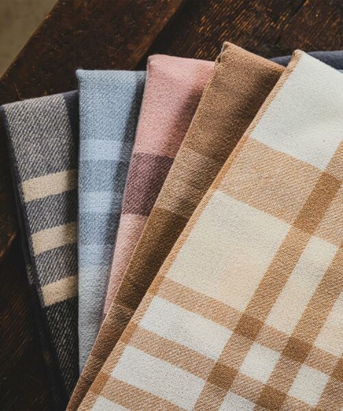 ITS'DEMO / イッツデモ マフラー・ショール・スヌード・ストール | 【洗濯可】クリーミータッチ60幅チェックストール | 詳細1