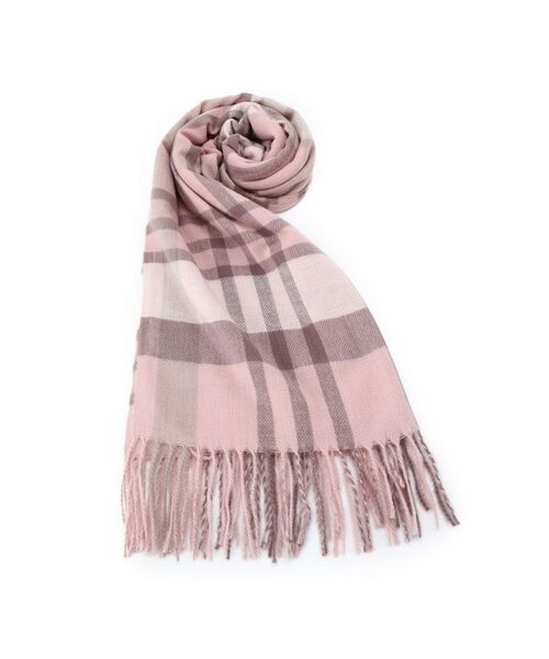 ITS'DEMO / イッツデモ マフラー・ショール・スヌード・ストール | 【洗濯可】クリーミータッチ60幅チェックストール | 詳細4