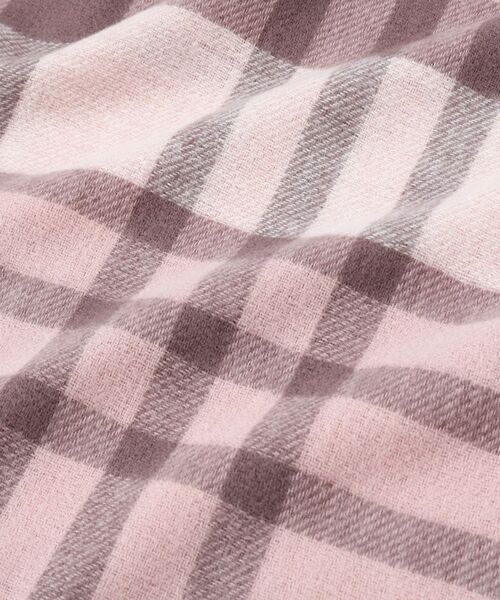 ITS'DEMO / イッツデモ マフラー・ショール・スヌード・ストール | 【洗濯可】クリーミータッチ60幅チェックストール | 詳細5