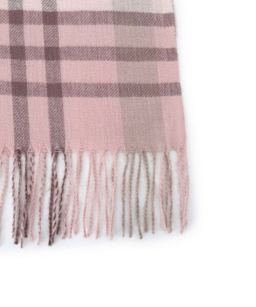 ITS'DEMO / イッツデモ マフラー・ショール・スヌード・ストール | 【洗濯可】クリーミータッチ60幅チェックストール | 詳細6