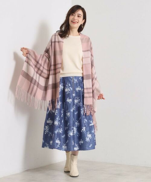 ITS'DEMO / イッツデモ マフラー・ショール・スヌード・ストール | 【洗濯可】クリーミータッチ60幅チェックストール | 詳細8