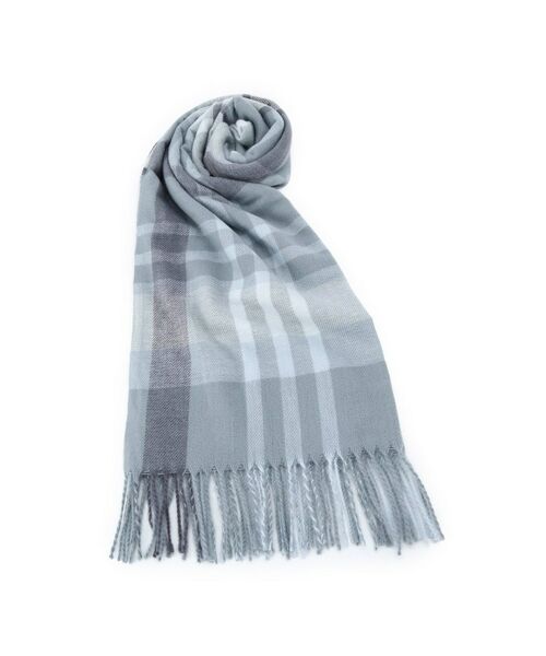 ITS'DEMO/イッツデモ 【洗濯可】クリーミータッチ60幅チェックストール グレー(212) 00(フリーサイズ) ITS'DEMO/イッツデモ 【洗濯可】クリーミータッチ60幅チェックストール グレー(212) 00(フリーサイズ)