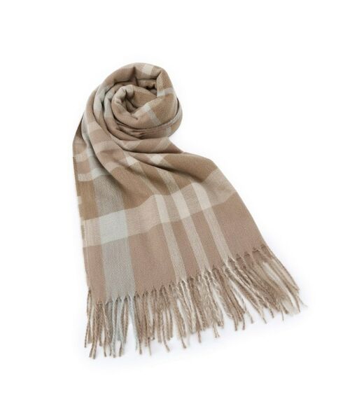 ITS'DEMO/イッツデモ 【洗濯可】クリーミータッチ60幅チェックストール ベージュ(252) 00(フリーサイズ) ITS'DEMO/イッツデモ 【洗濯可】クリーミータッチ60幅チェックストール ベージュ(252) 00(フリーサイズ)