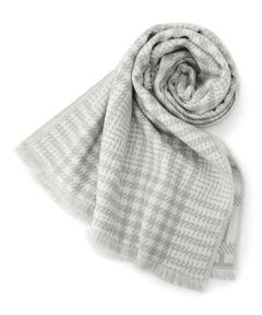 ITS'DEMO / イッツデモ マフラー・ショール・スヌード・ストール | 【手洗い可】ラメチェック切替ストール