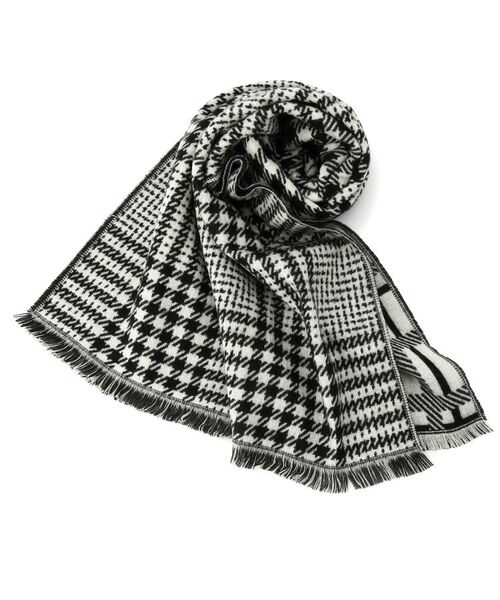 ITS'DEMO / イッツデモ マフラー・ショール・スヌード・ストール | 【手洗い可】ラメチェック切替ストール | 詳細1