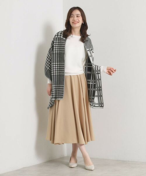 ITS'DEMO / イッツデモ マフラー・ショール・スヌード・ストール | 【手洗い可】ラメチェック切替ストール | 詳細6