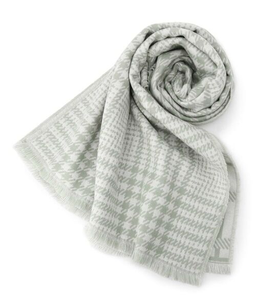 ITS'DEMO/イッツデモ 【手洗い可】ラメチェック切替ストール ミントグリーン(221) 00(フリーサイズ) ITS'DEMO/イッツデモ 【手洗い可】ラメチェック切替ストール ミントグリーン(221) 00(フリーサイズ)