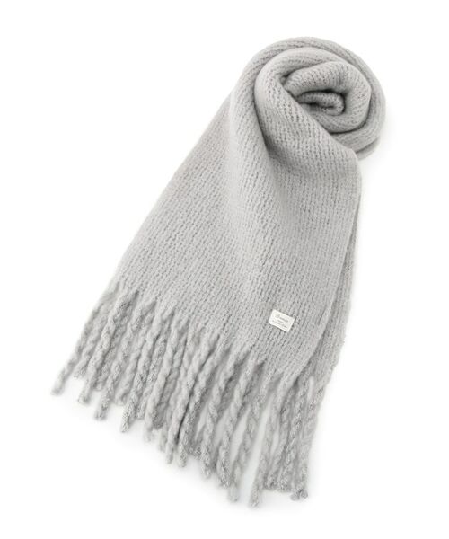 ITS'DEMO / イッツデモ マフラー・ショール・スヌード・ストール | 【手洗い可】リブラッセル無地ストール | 詳細1