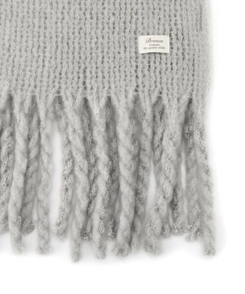 ITS'DEMO / イッツデモ マフラー・ショール・スヌード・ストール | 【手洗い可】リブラッセル無地ストール | 詳細3